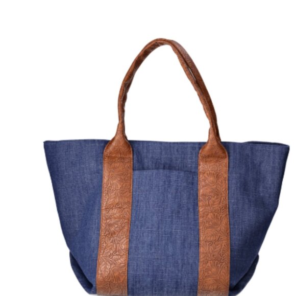 Denim tote bag - Picture 2 of 3